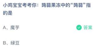 蒟蒻果冻中的“蒟蒻”究竟指的是什么