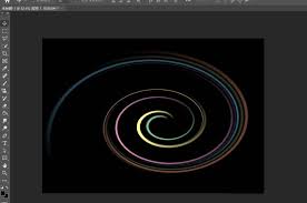 ps如何设计绚丽光线漩涡海报