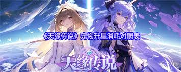 天缘传说宠物升星消耗是多少