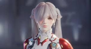 解限机银发双马尾小姐姐捏脸数据怎么展示