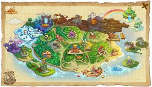 洛克王国世界地图包含哪些