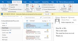 Outlook邮箱自动回复怎么设置