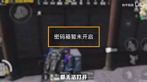 和平精英密码箱密码是多少