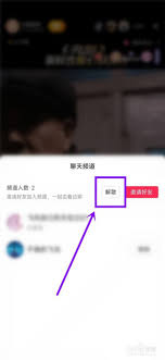 抖音聊天频道如何解散
