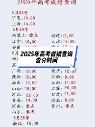 2025高考查分时间是什么时候