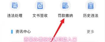 浙里办app如何缴纳交通罚款