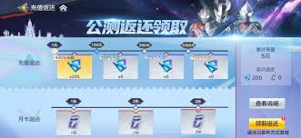 奥特曼超时空英雄充值返利规则是什么