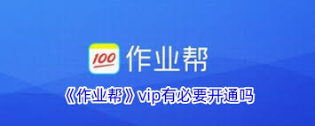 作业帮VIP会员是否值得开通