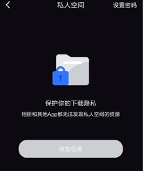 手机迅雷私人空间怎么打开