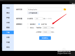 迅雷影音如何进行全速下载设置