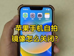 如何取消苹果镜像拍照模式