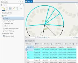 ArcGIS如何把圆环进行等分