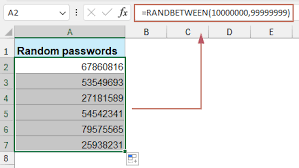 如何在excel2019表格快速生成用户名与密码