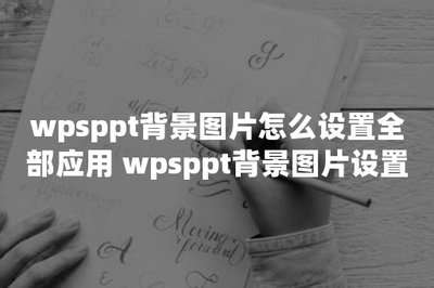 如何将ppt背景图全部应用设置