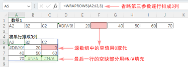 WRAPROWS函数的作用是什么
