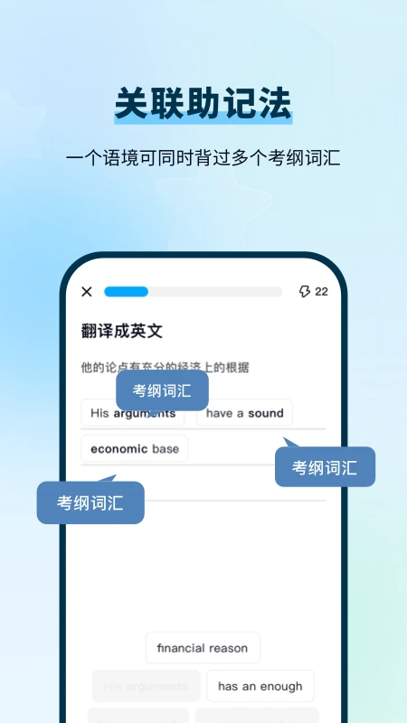 背duo分单词定制版