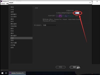 pr2019如何设置占用内存大小