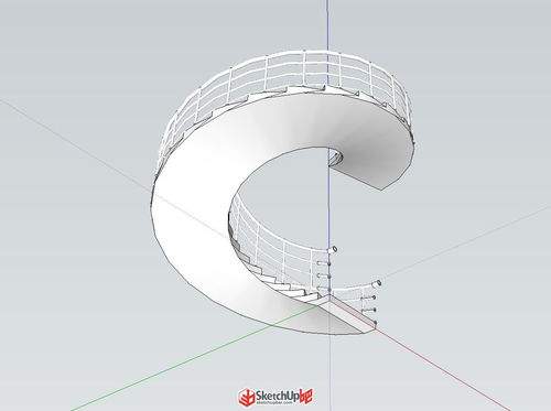 Sketchup如何设计楼梯模型