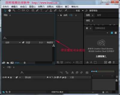 AE合成窗口怎么导入一张图片