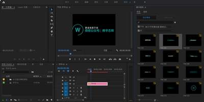 premiere怎么制作工作模板