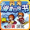 闪光滑雪白